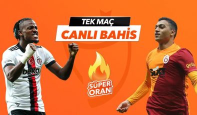 Beşiktaş-Galatasaray derbisi Tek Maç ve Canlı Bahis seçenekleriyle Misli.com’da