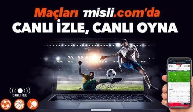 Misli.com’da günün şifresiz maç yayınları